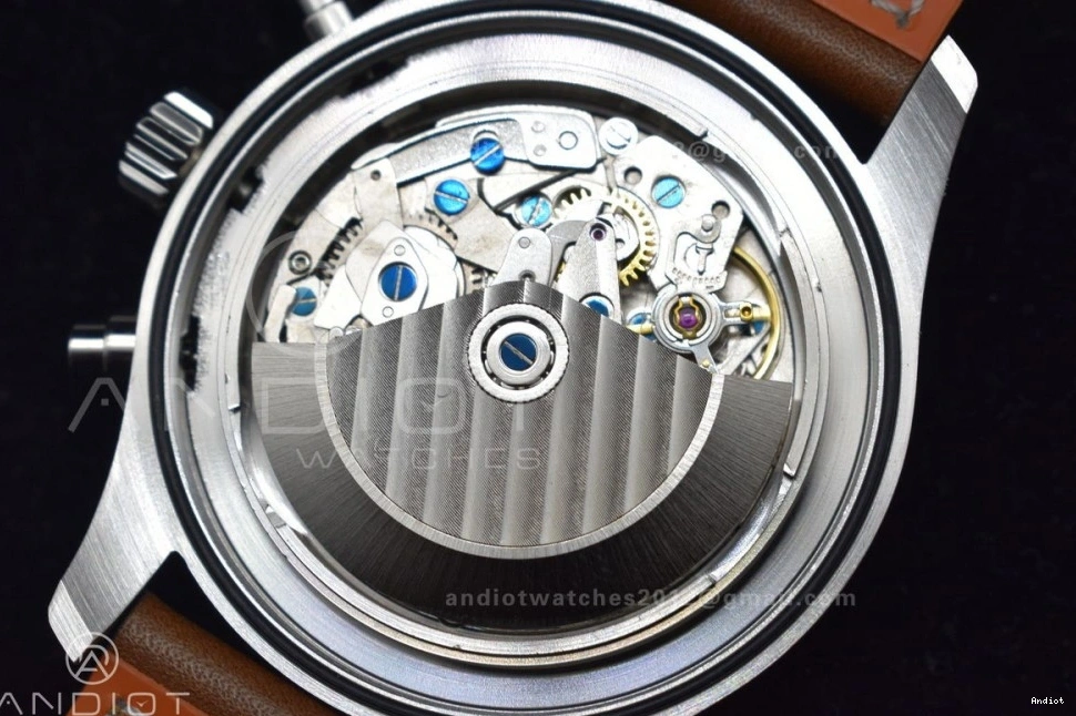 Strap Edition Green on 1:1 ZF Dial Brown V2 Pilot Chronograph A7750 IW377726 Leather Best 0408